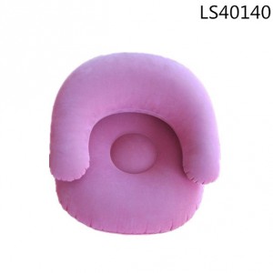 ​Promotional custom eco-friendly inflatable pvc air sofa with neck pillow cushion LS40140