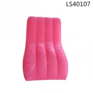 New arrival inflatable pvc air pink sofa cushion  for outdoors leisure LS40107