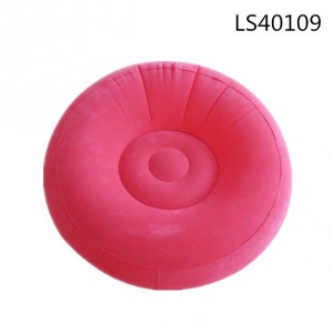 ​Flocked inflatable pvc air sofa chair furniture for outdoors leisure LS40109