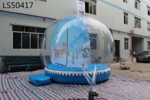 Festival series Christmas inflatable snow globe with factory price for sale LS50417