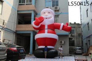 Festival Series Giant Inflatable Christmas Santa With A Blower,Outdoor Big Christmas Decorations LS50415